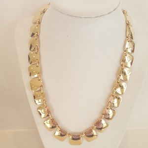 Monet Gold Square necklace